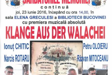 Lansare de carte și concert de muzică veche, la Biblioteca Bucovinei
