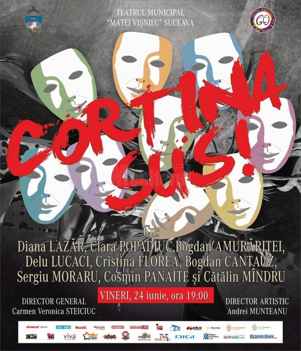 „Cortina sus!”, la Teatrul Municipal „Matei Vișniec” Suceava