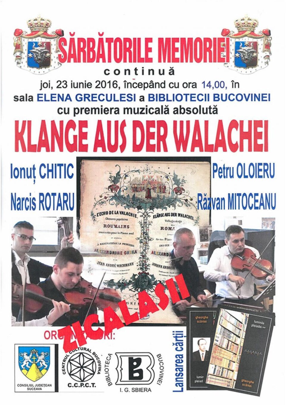 Lansare de carte și concert de muzică veche