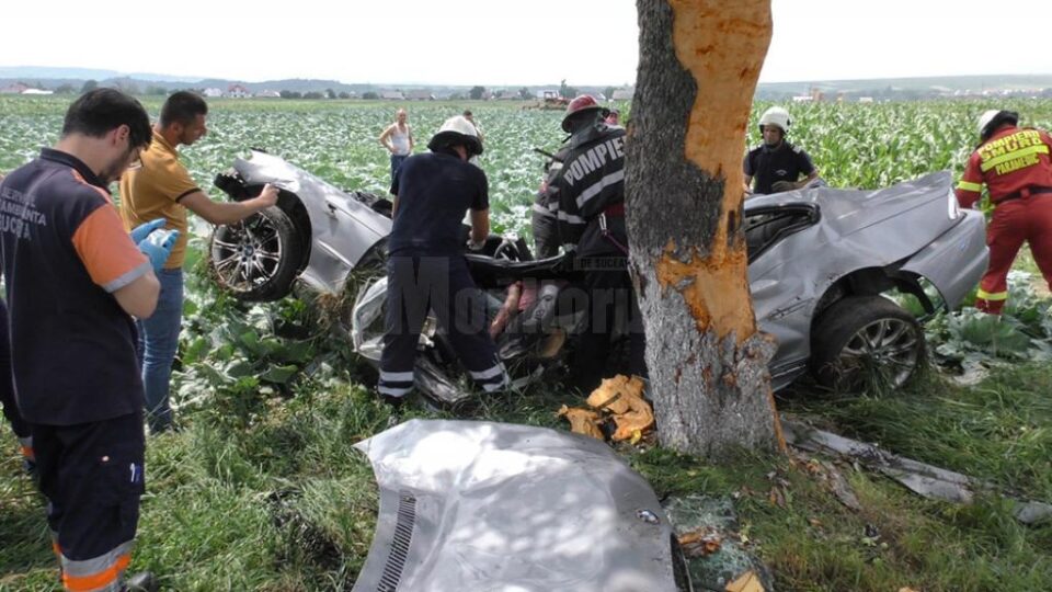 Un tânăr și-a pierdut viața într-un grav accident la Milișăuți