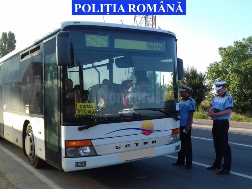 Aproape o sută de vehicule pentru transport persoane verificate în patru ore, vineri dimineață