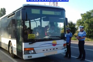 Fiecare autobuz sau microbuz a fost oprit de polițiști și verificat