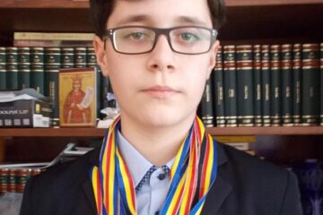 David Cornel Turtureanu,elev în clasa a VIII-a la Colegiul Național ”Ștefan cel Mare”