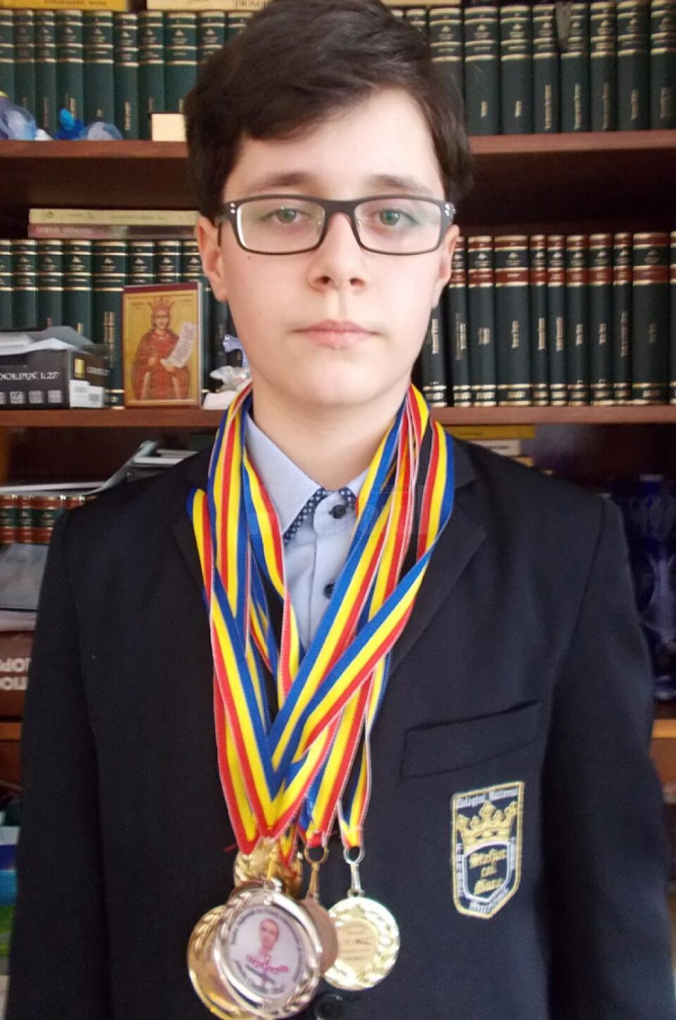 David Cornel Turtureanu,elev în clasa a VIII-a la Colegiul Național ”Ștefan cel Mare”