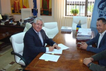 Semnarea contractului pentru modernizarea iluminatului public