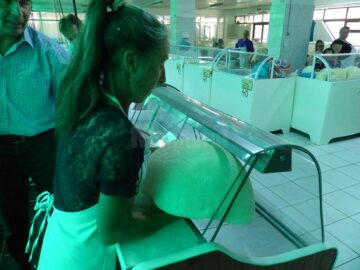 Vitrinele frigorifice din hala de lactate a Pieței Centrale Suceava au fost puse ieri în funcțiune