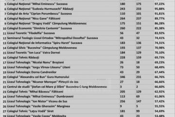 Rezultatele examenului de bacalaureat în liceele din județul Suceava