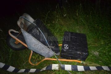 Roaba folosită la transportul țigărilor