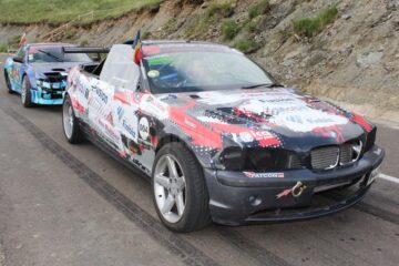 Spectacol auto extrem, pe culmile Rarăului, la singura etapă de drift pe traseu montan din România