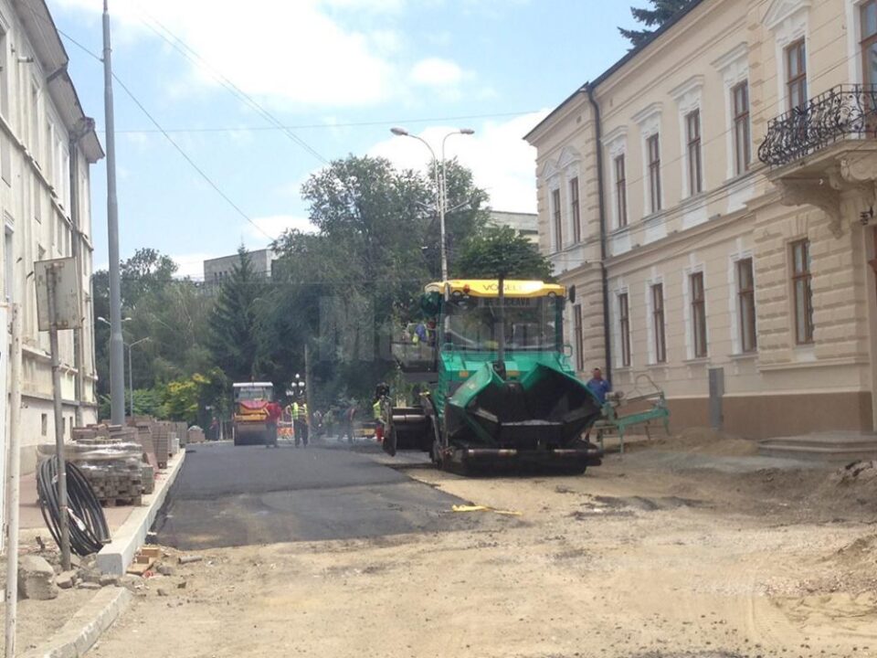 Lucrările de modernizare a străzii Ștefan cel Mare