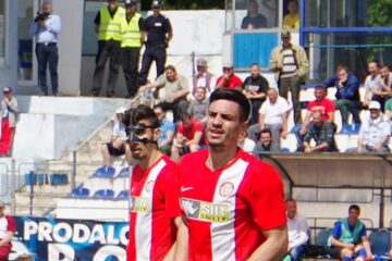 Andrei Burcă, într-un meci pe Areni cu Rapid CFR