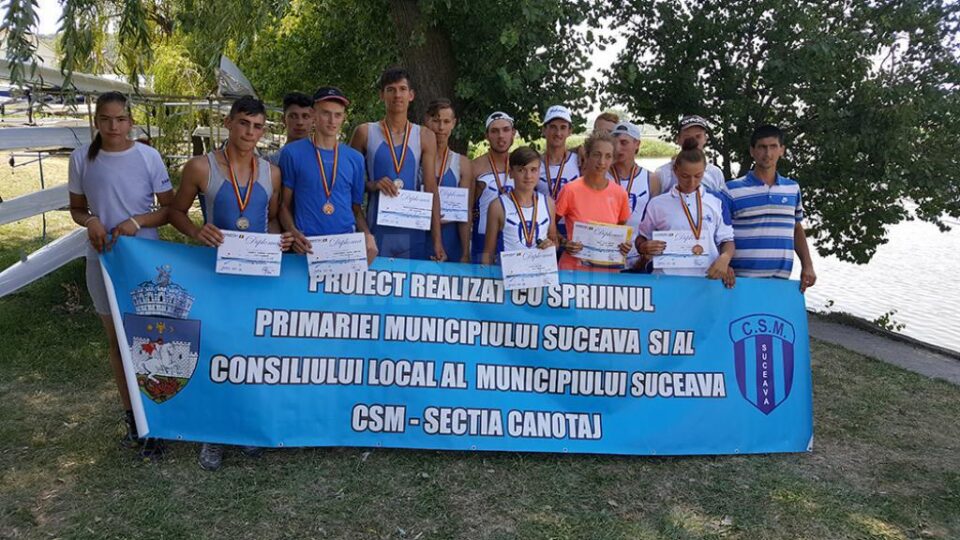 Canotorii de la CSM Suceava au câștigat 11 medalii la naționalele de juniori