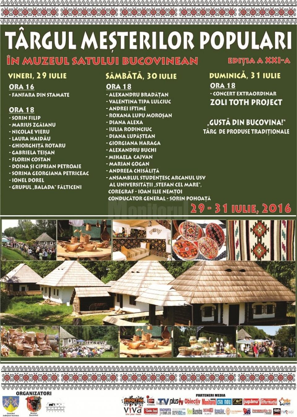 Târgul Meșterilor Populari, la Muzeul Satului Bucovinean