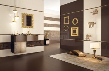Interioare realizate cu produse distribuite de Erica Ceramica