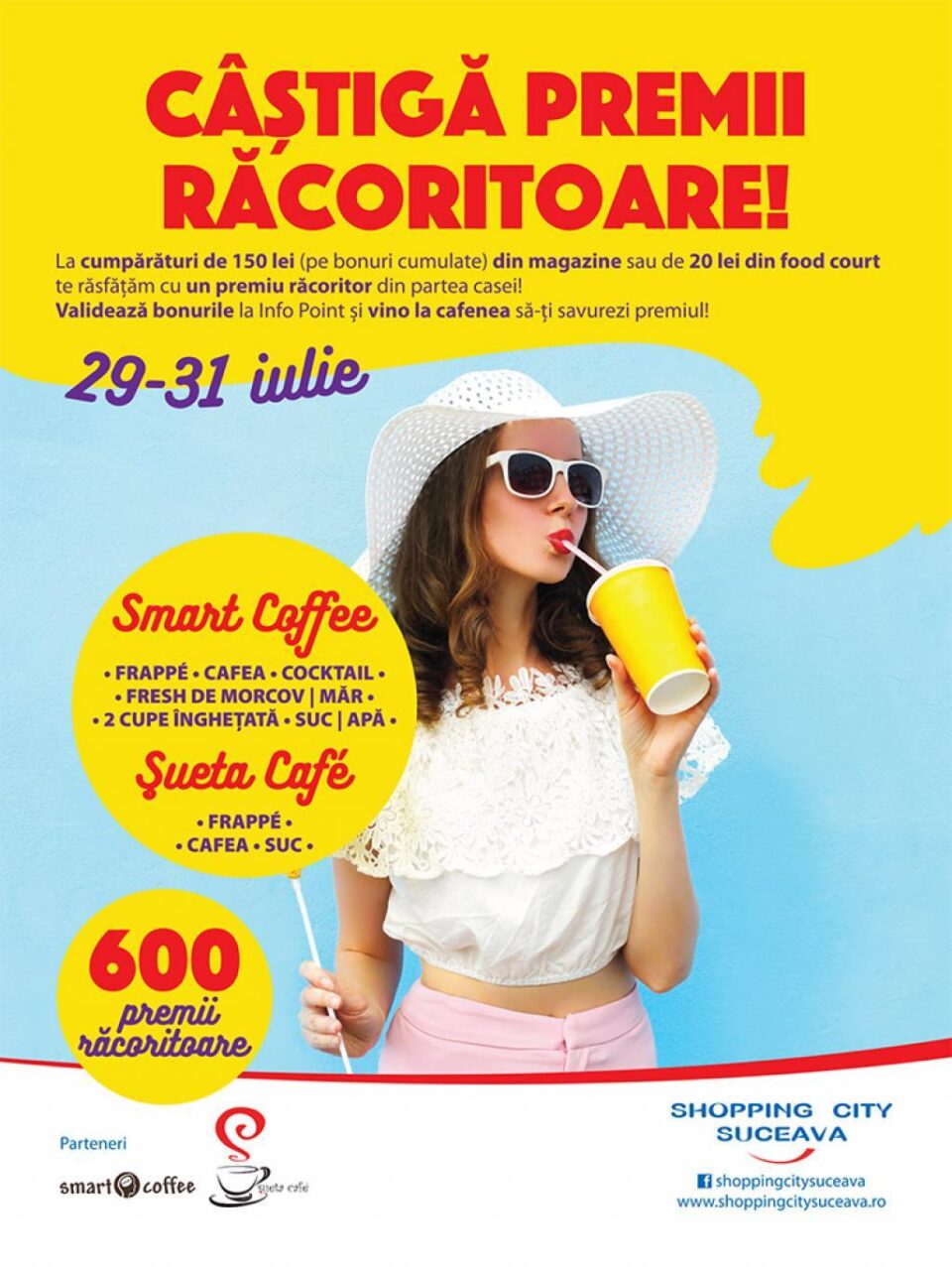 Câștigă premii răcoritoare, la Shopping City Suceava!