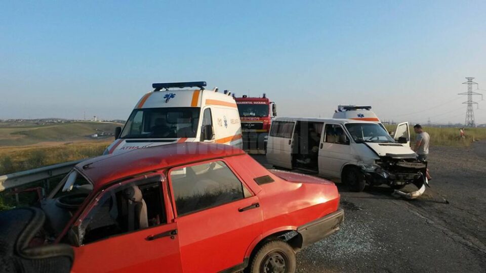 Accidentul rutier petrecut pe E 85, la ieșirea din municipiul Suceava spre Fălticeni