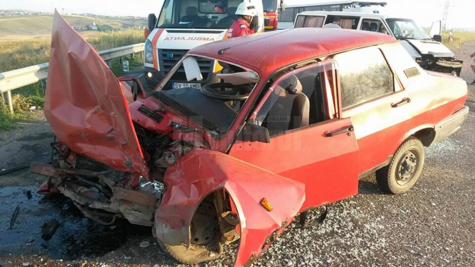 Accidentul rutier petrecut pe E 85, la ieșirea din municipiul Suceava spre Fălticeni