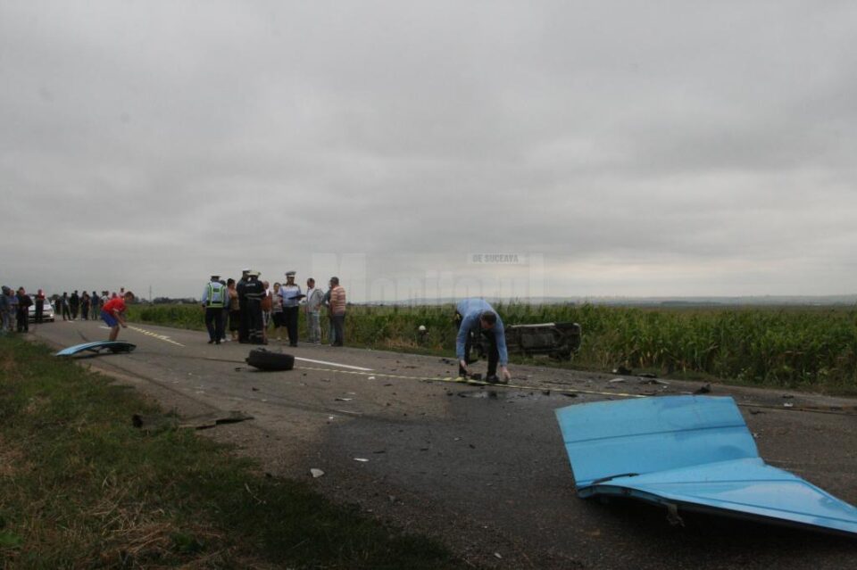 Accident cu patru răniți între Verești și Dumbrăveni