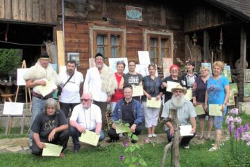 Artiștii plastici participanți la cea de-a IV-a ediție a Taberei Naționale de Artă Plastică de la Păltinoasa