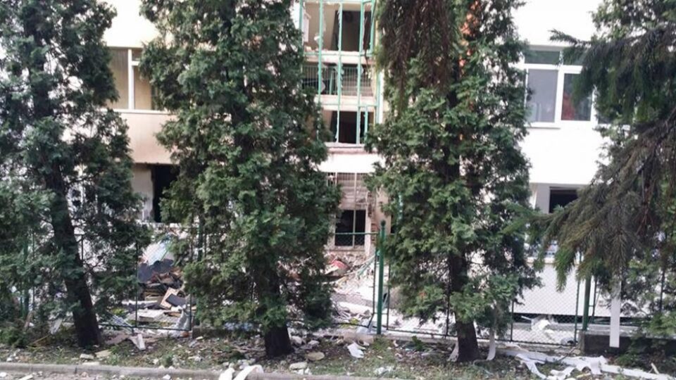 Blocul în care a locuit Florin este acum o ruină
