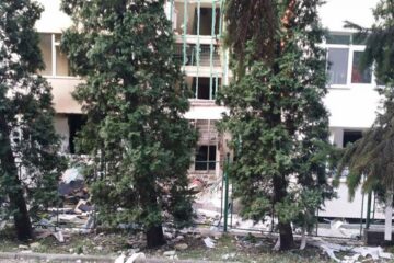 Blocul în care a locuit Florin este acum o ruină