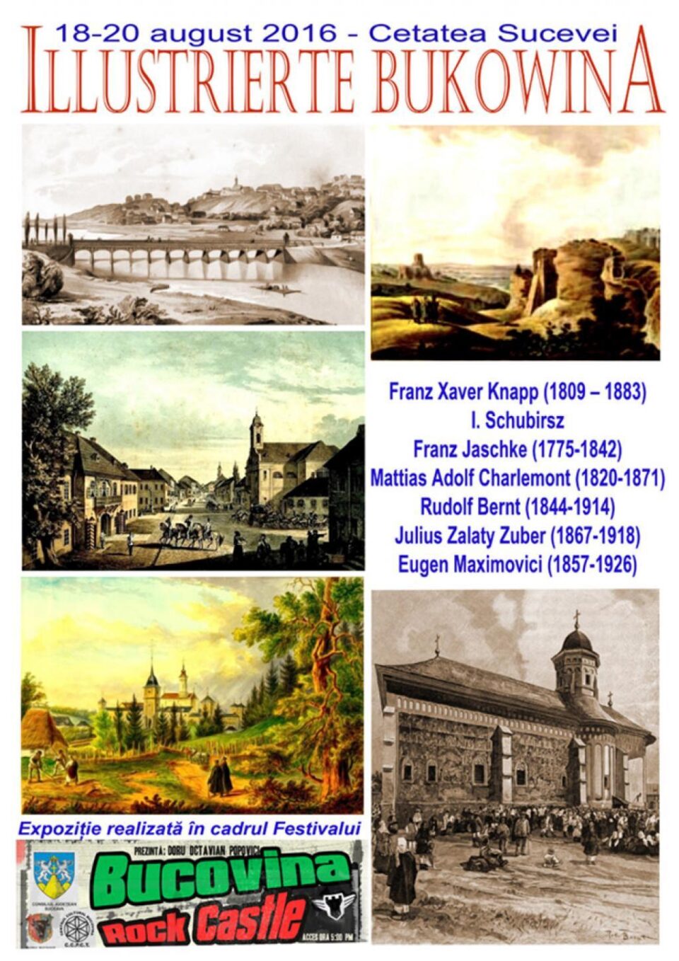 Expoziția „Illustrierte Bukowina”, pe platoul Cetății de Scaun Suceava