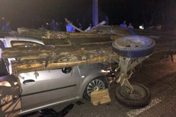 Imagini de coșmar la locul accidentului