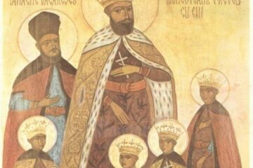 Sfinții Martiri Brâncoveni, Constantin Vodă cu cei patru fii ai săi: Constantin, Ștefan, Radu, Matei, și sfetnicul Ianache