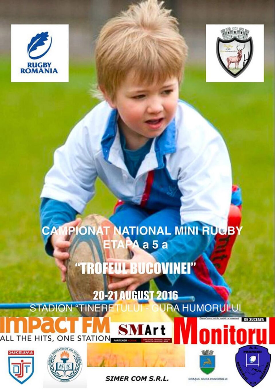A 5-a etapă a Circuitului Național de Minirugby are loc la Gura Humorului