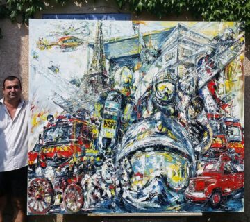 Paul Anastasiu și tabloul pentru pompierii din Paris