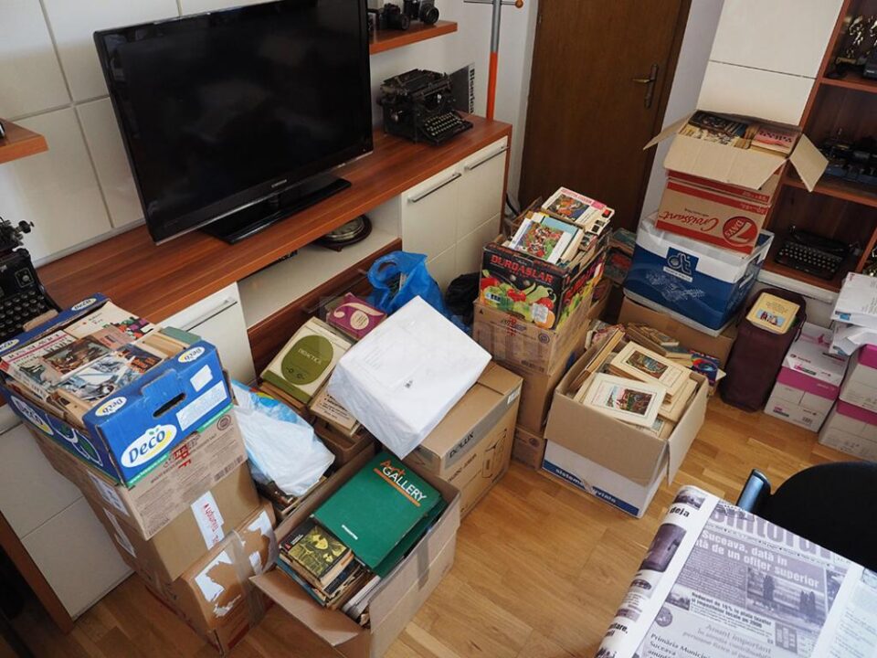 O parte din cărțile adunate