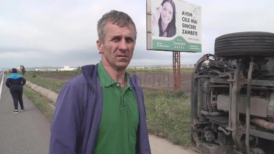 Bărbatul care conducea tirul și care a făcut manevra salvatoare