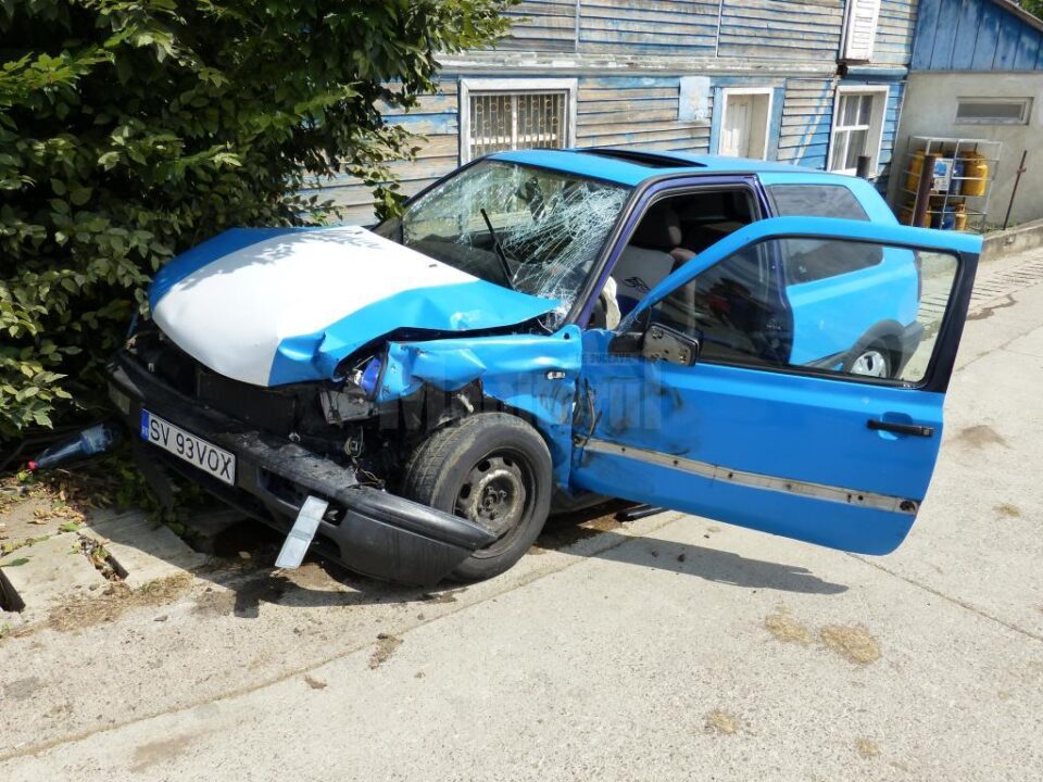 Mașina implicată în accident