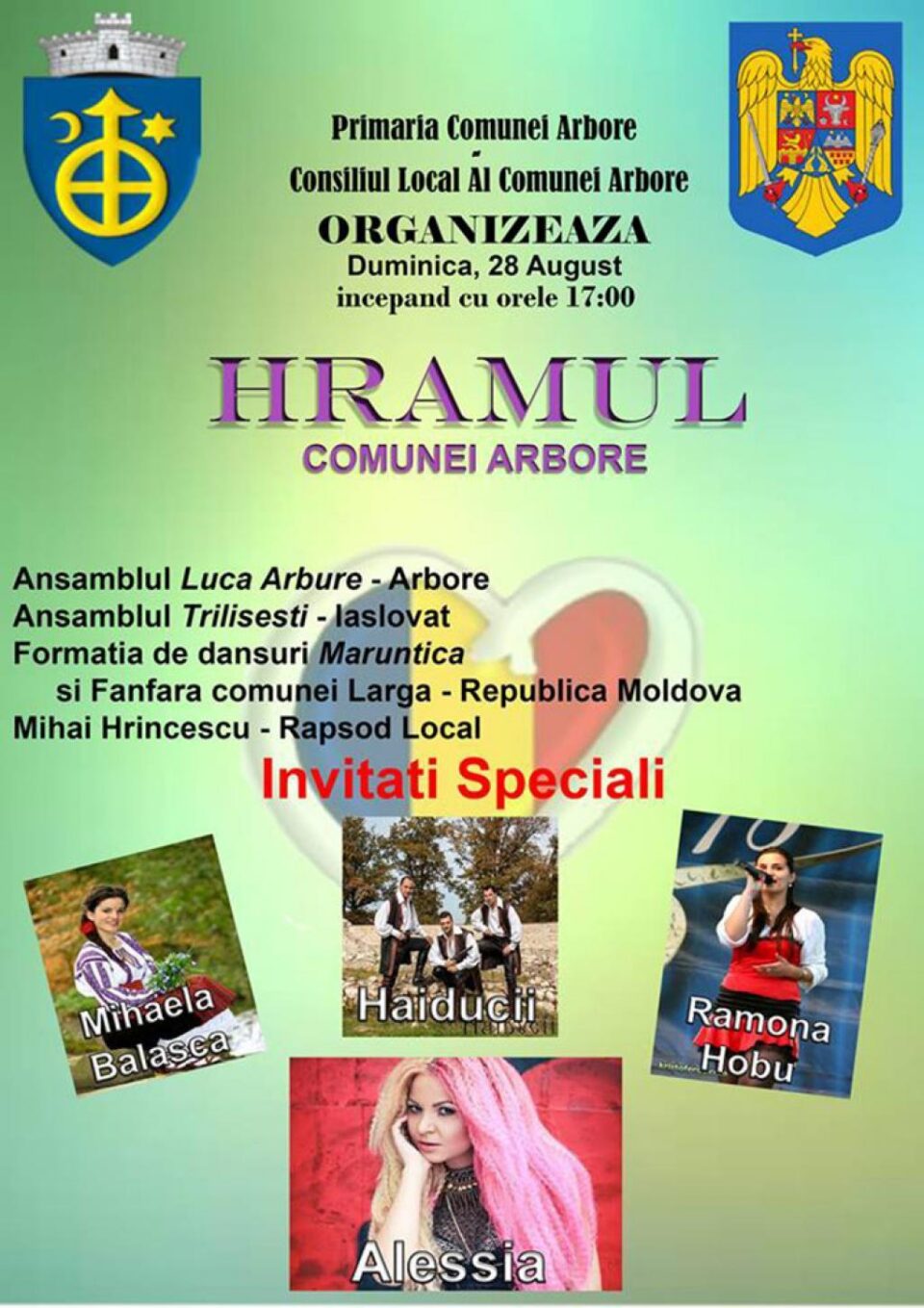 Hramul comunei Arbore, cu invitați speciali