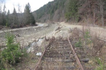 Calea ferată spre Nisipitu, dispărută total pe anumite porțiuni