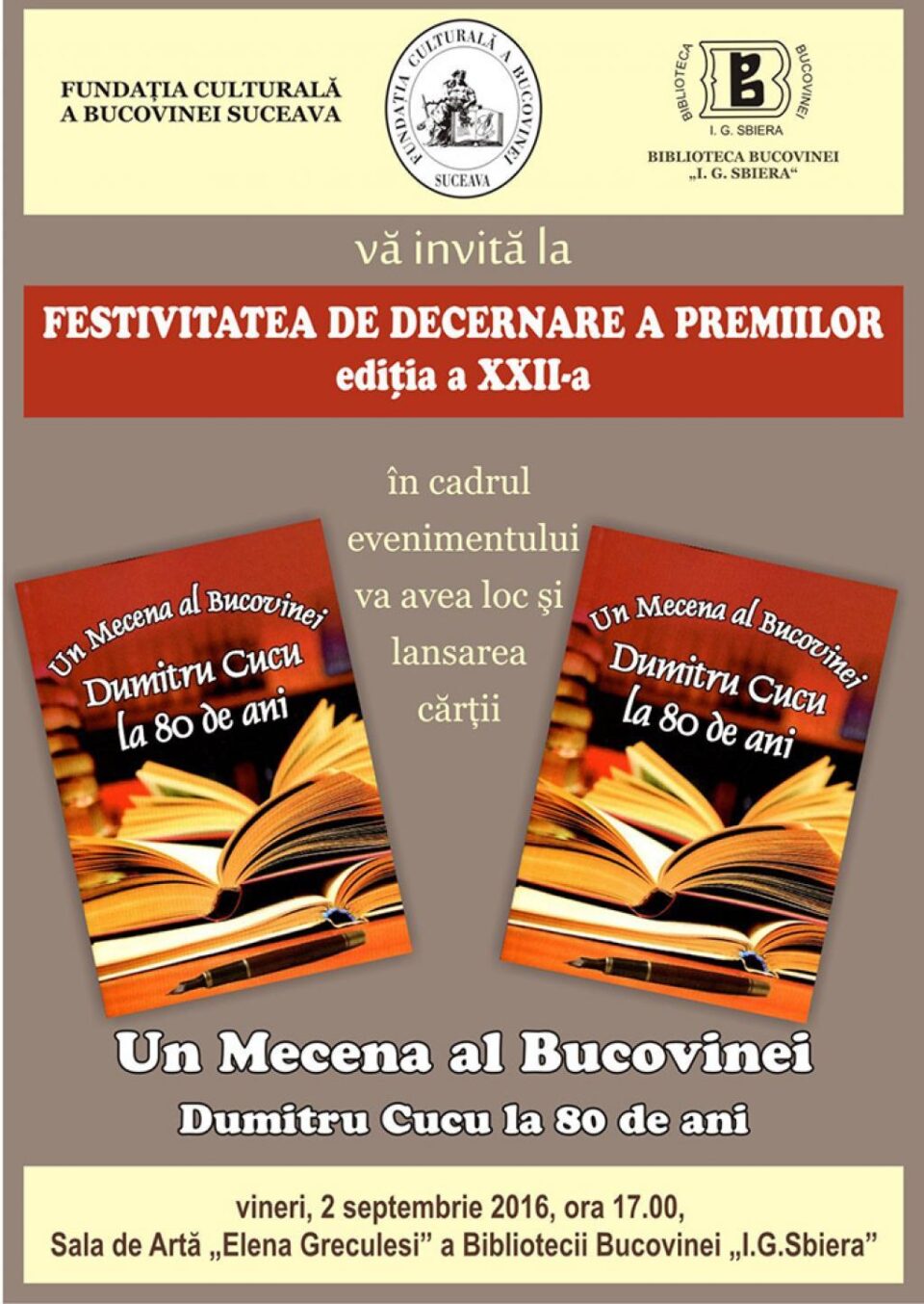Premiile anuale ale Fundației Culturale a Bucovinei