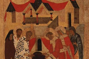 Așezarea în raclă a brâului Maicii Domnului