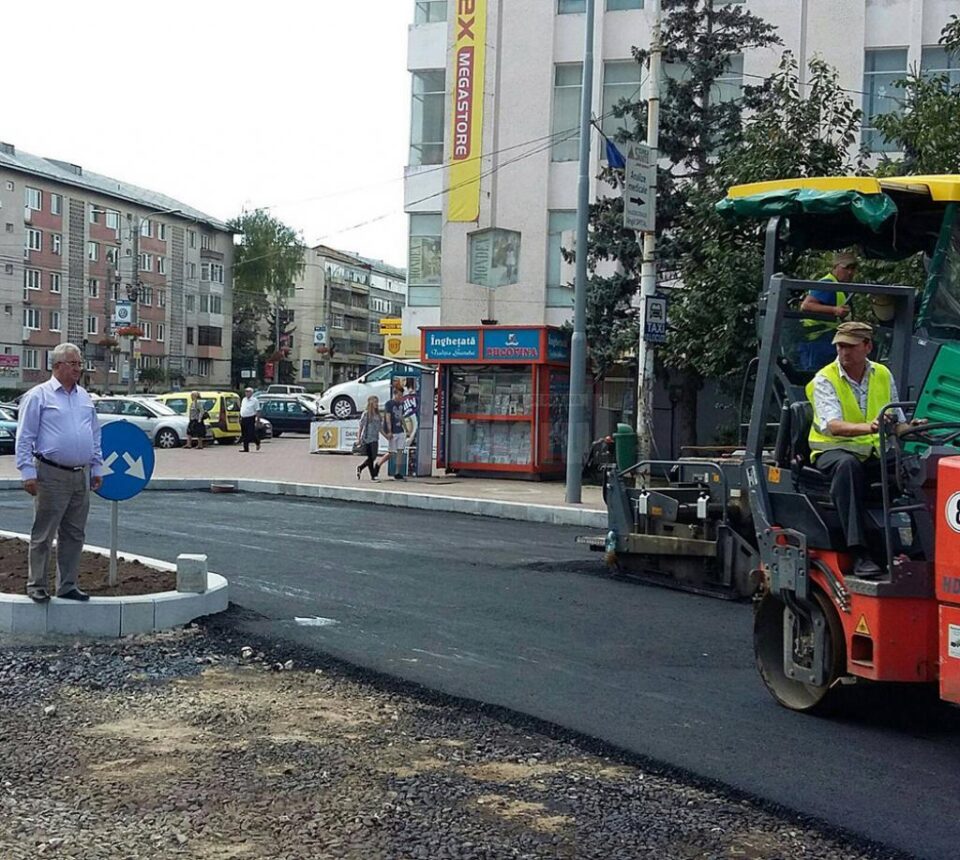 Primarul Ion Lungu a verificat lucrările de modernizare a străzii Ștefan cel Mare