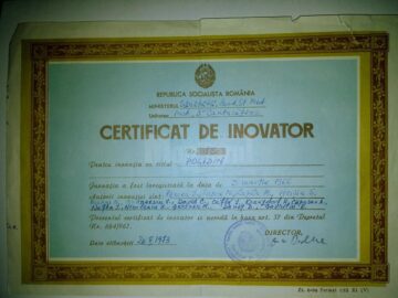 Certificatul de inovator pentru Polidin