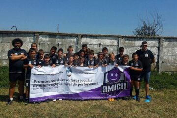 Mici rugbiști de la ACS Amicii Suceava au particpat pentru prima dată la un campionat național