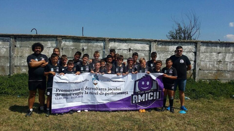 Mici rugbiști de la ACS Amicii Suceava au particpat pentru prima dată la un campionat național