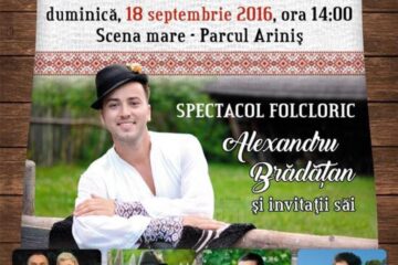 Spectacol folcloric, în Parcul Ariniș