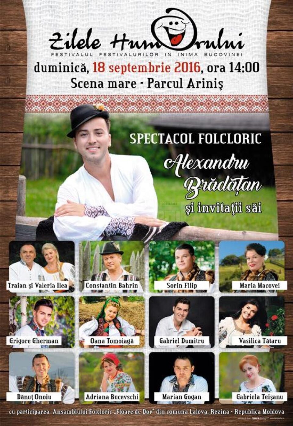 Spectacol folcloric, în Parcul Ariniș