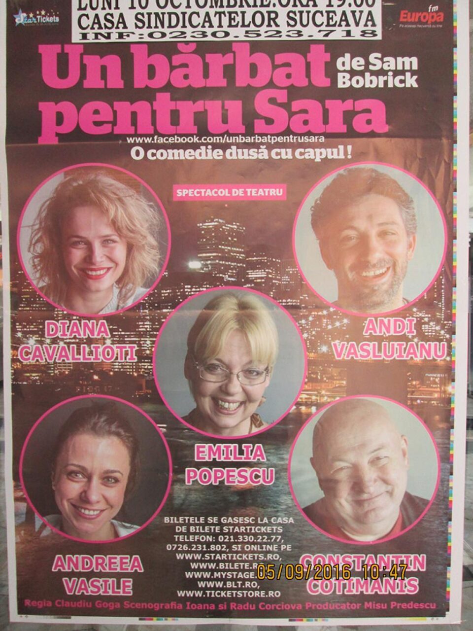 Spectacolul de teatru „Un bărbat pentru Sara”, pe scena Casei de Cultură Suceava