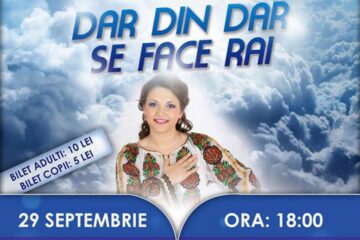 „Dar din dar se face Rai”, spectacol folcloric caritabil pentru o elevă cu coloana fracturată în urma unui accident