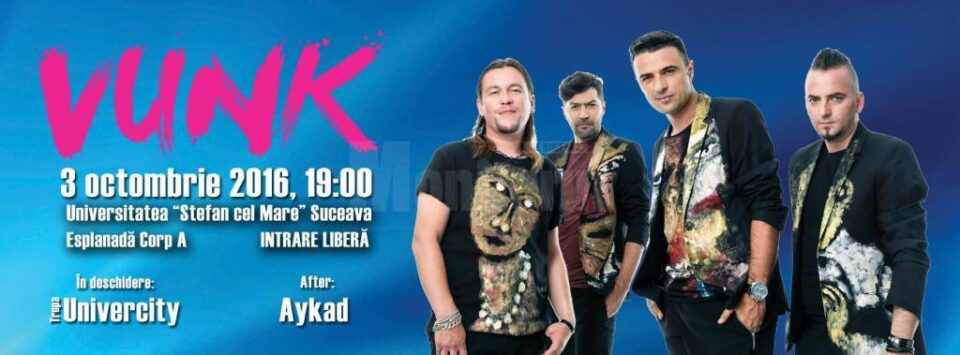 Trupa Vunk va concerta în deschiderea anului universitar