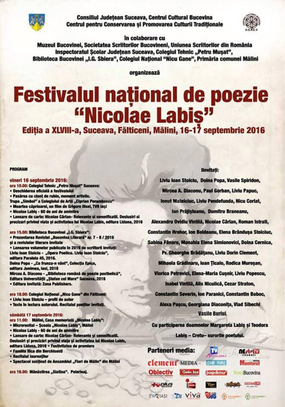 Festivalul național de poezie „Nicolae Labiș”, la Suceava, Fălticeni și Mălini