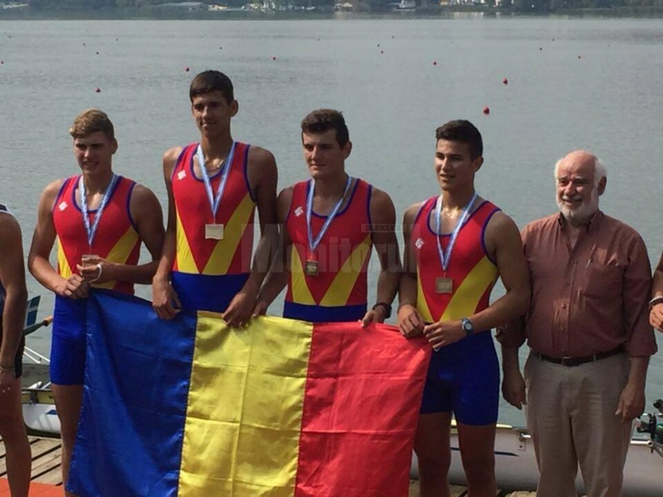 Florin Fântânaru Artenie(al doilea de la stânga la dreapta) de la CSM Suceava a câștigat două medalii de aur
