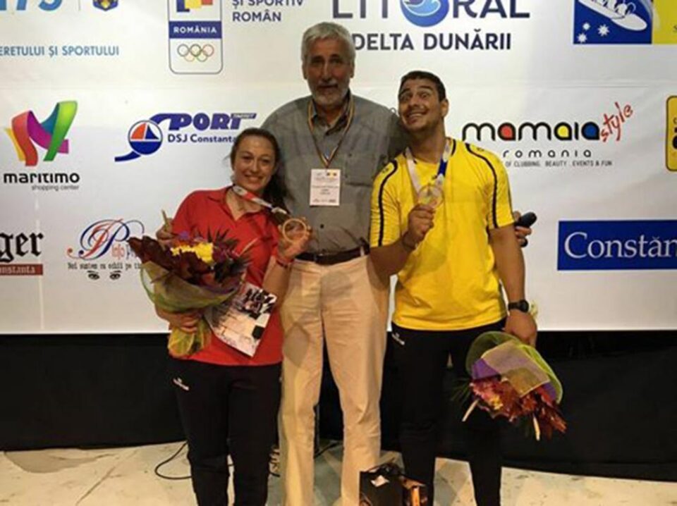Maria Mazilu (în stânga), alături de Octavian Pungovschi și Dorin Velicu