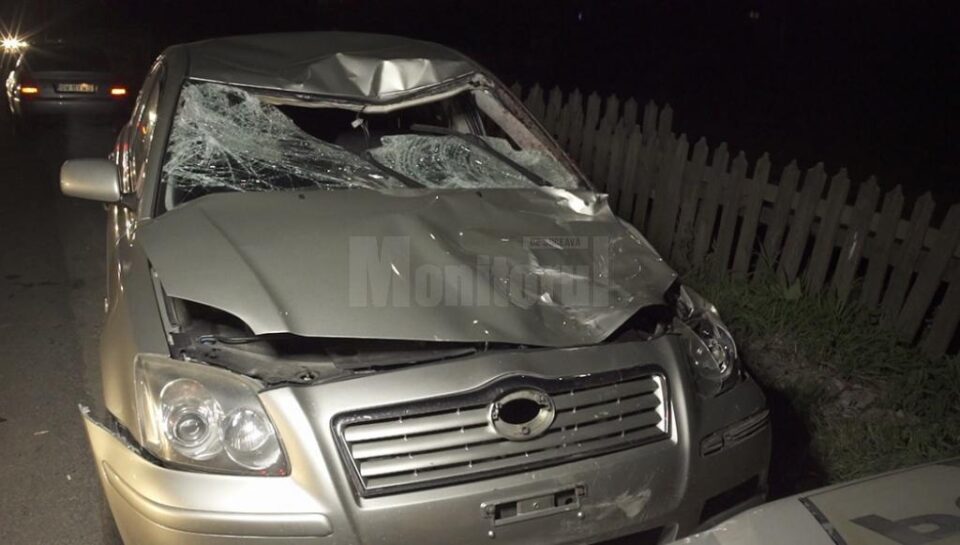 Autoturismul implicat în accidentul de pe DN 17, în care a fost ucis bătrânul care traversa drumul ducând un cal de căpăstru